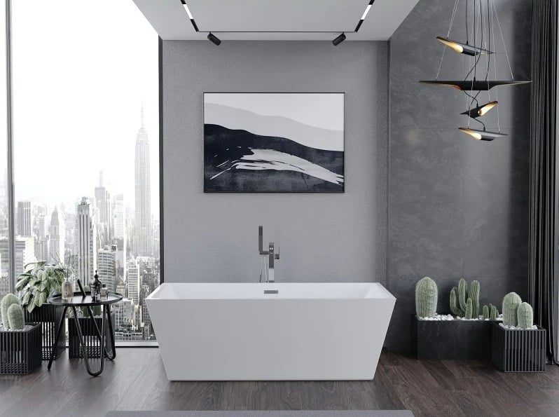 Wanna wolnostojąca Mexen - aranżacja łazienki