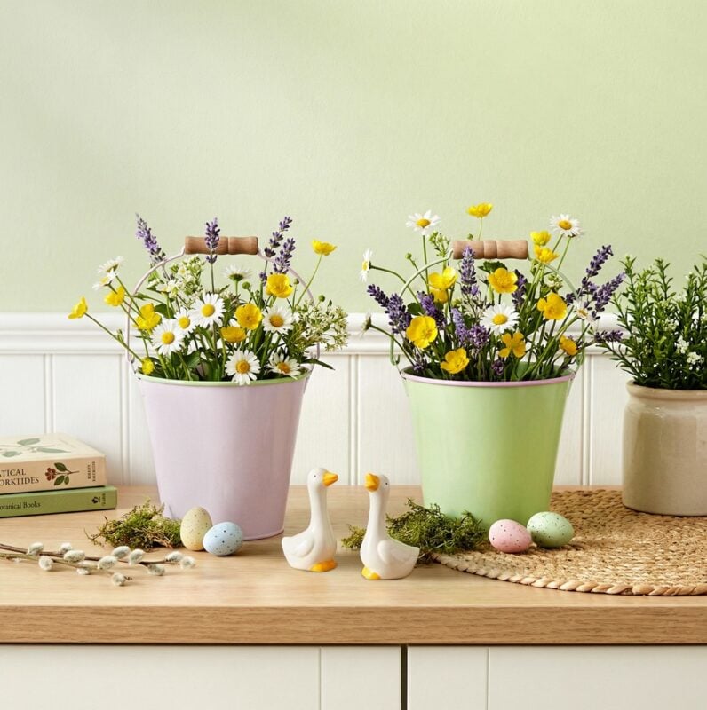 Figurka dekoracyjna Gęś, osłonka na doniczkę Suna - aranżacja wielkanocna