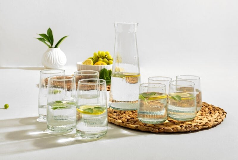 Komplet 4 szklanek do napojów Lyra - aranżacja