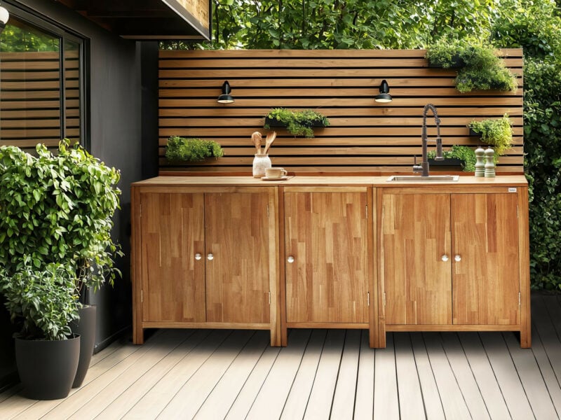 Szafka kuchenna ogrodowa Beliani PL- aranżacja