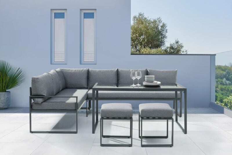 Zestaw mebli ogrodowych stalowych Evora