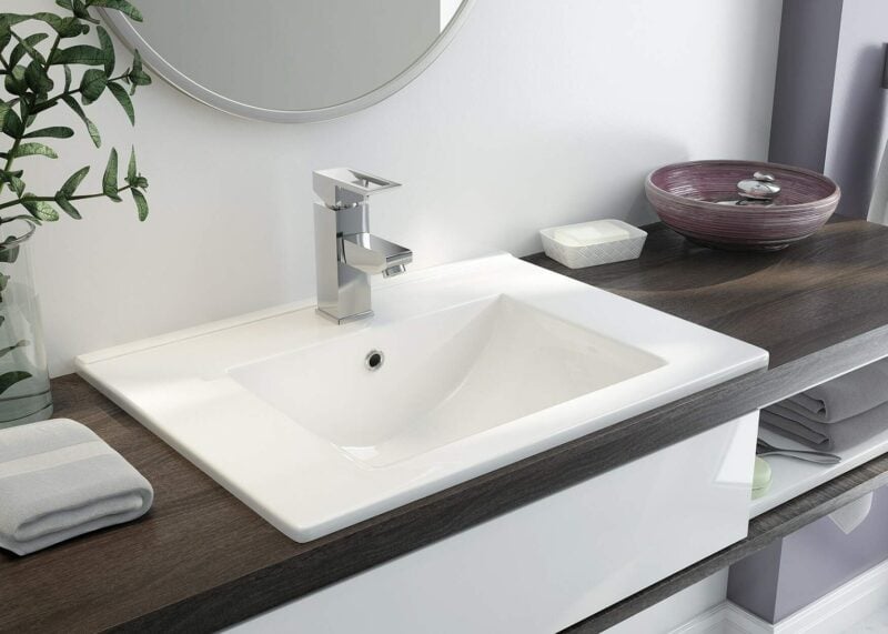 Umywalka ceramiczna wpuszczana Deante