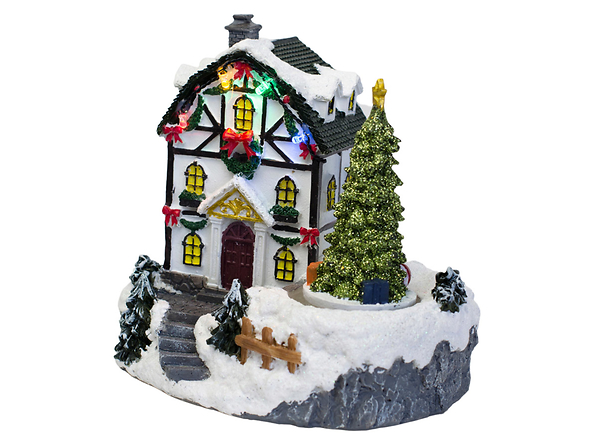 figurka LED świąteczny domek, 166504
