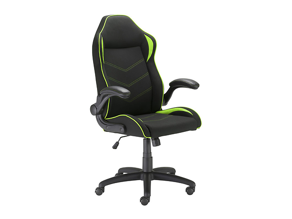 fotel gamingowy czarno-zielony Hacker, 153333