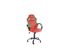fotel gamingowy czerwono-zielony Portugal