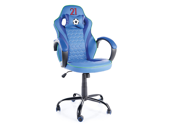 fotel gamingowy niebieski Italy, 151257