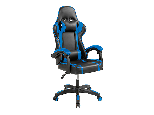 fotel gamingowy niebiesko-czarny Prostar, 128403