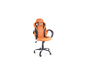 fotel gamingowy pomarańczowo-czarny Holland