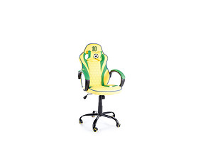 fotel gamingowy żółto-zielony Brazil