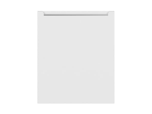 front do zmywarki z zakrytym panelem Iris, Kolor korpusów biały alpejski, Kolor frontów biały super mat, 108647