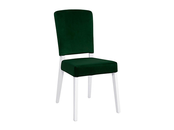 krzesło Alameda, Wybarwienie drewna biały ciepły, Tkanina Salvador 7 Green, 135688