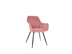 krzesło antyczny róż velvet Linea