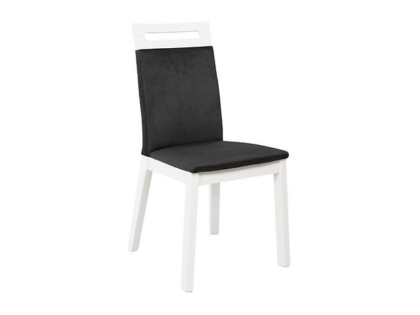 krzesło Azteca Trio, Wybarwienie drewna biały ciepły, Tkanina Solar 99 Black, 135850