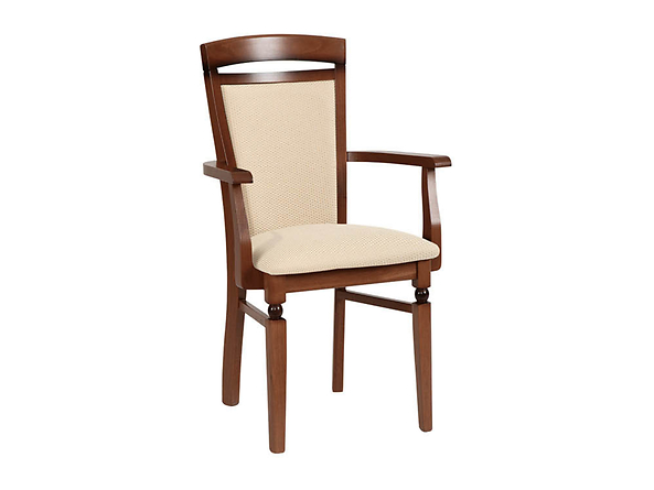 krzesło Bawaria P, Wybarwienie drewna orzech włoski, Tkanina Wella 2 Brown, 135669