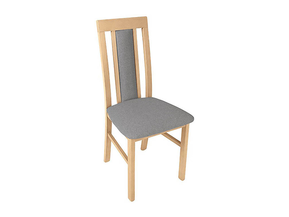 krzesło Belia, Wybarwienie drewna dąb naturalny, Tkanina Baku 4 Grey, 135957