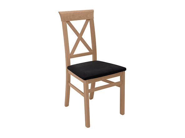 krzesło Bergen, Wybarwienie drewna Modrzew Sibiu złoty TX118, Tkanina Solar 99 Black, 135882