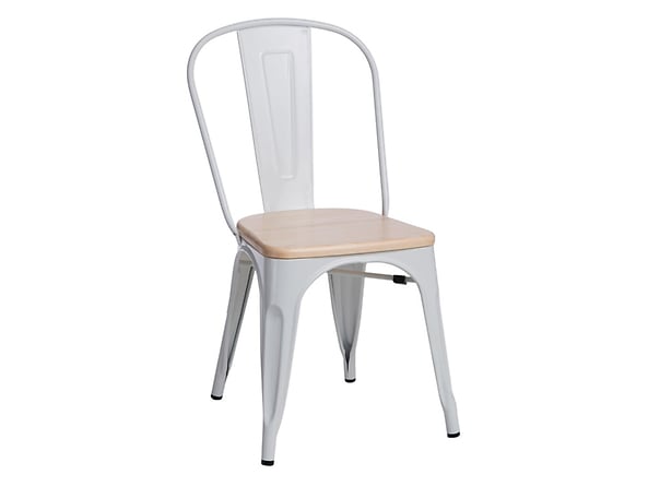 krzesło biały/sosna naturalna Paris Wood, 145428