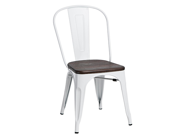 krzesło biały/sosna orzech Paris Wood, 145431