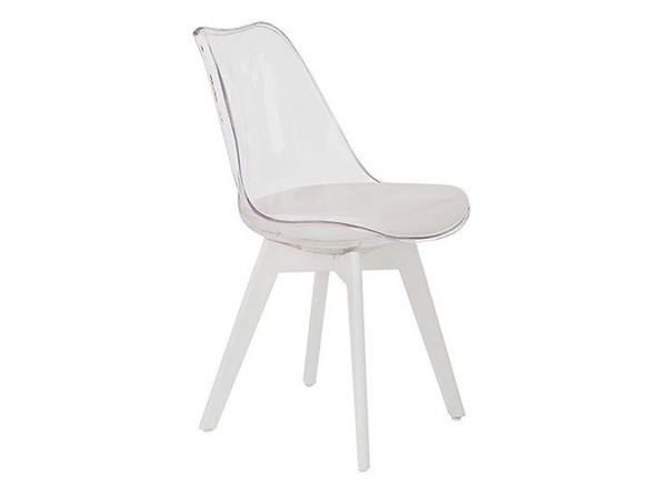 krzesło biały transparentny K 245, 136524