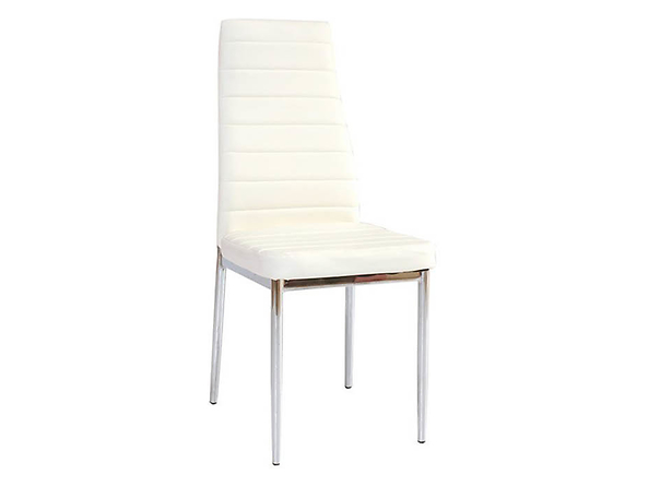 krzesło chrom ekoskóra biały H-261, 135949
