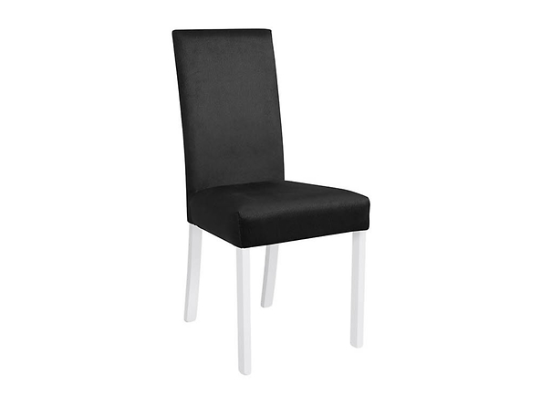 krzesło czarny Campel, Wybarwienie drewna biały ciepły, Tkanina Solar 99 Black, 136368