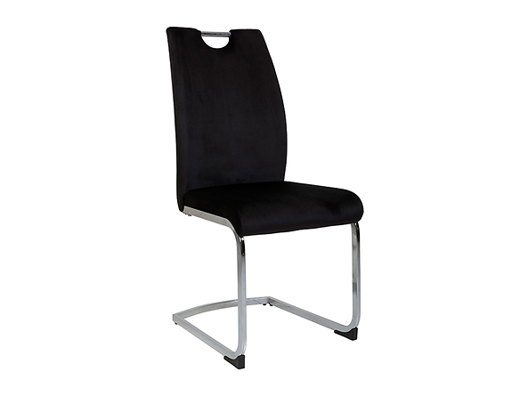 krzesło czarny (nogi chrom) Eriz, 145088