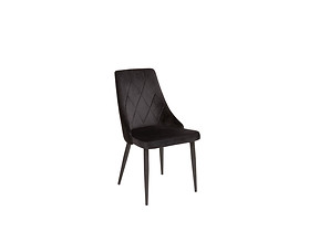 krzesło czarny (nogi metalowe) Alvar