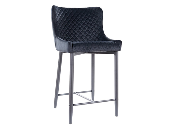 krzesło czarny velvet Colin, 168146