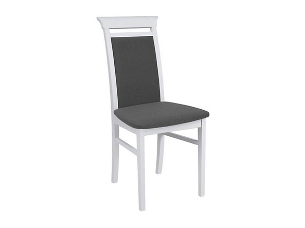 krzesło Idento, Wybarwienie drewna biały ciepły, Tkanina Novel 13 Grey, 135752