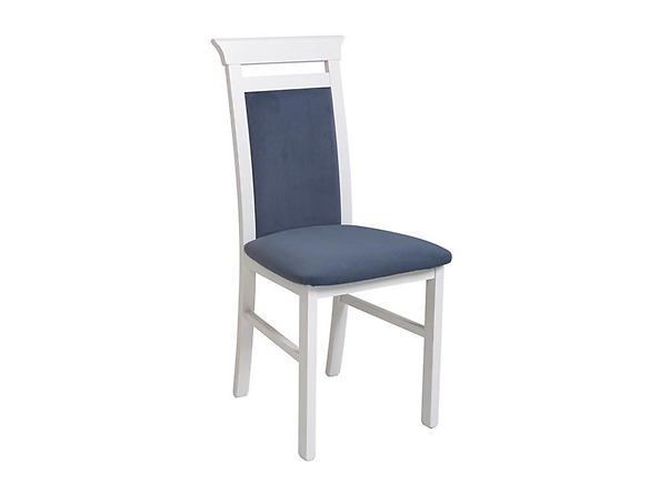 krzesło Idento, Wybarwienie drewna biały ciepły, Tkanina Otusso 21 Blue, 135756
