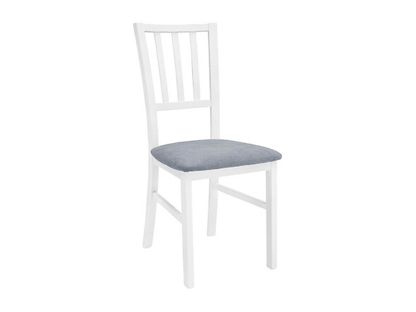 krzesło Marynarz pionowy/2, Wybarwienie drewna biały ciepły, Tkanina Adel 6 Grey, 136462