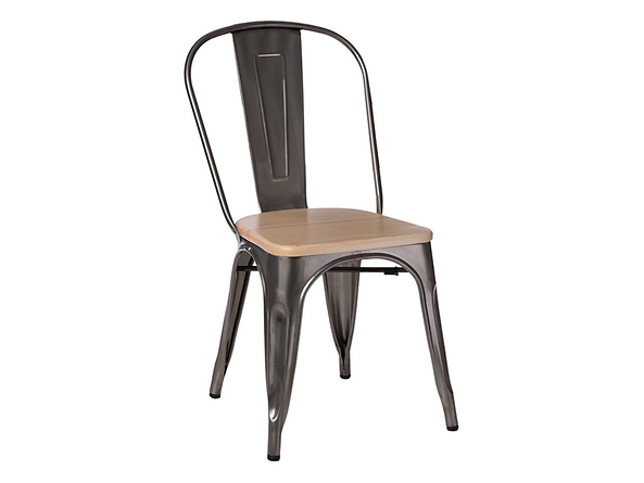 krzesło metal/sosna naturalna Paris Wood, 145458