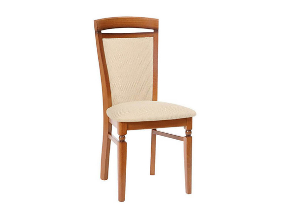 krzesło Natalia, Wybarwienie drewna wiśnia primavera, Tkanina Ryszard Beige, 135698