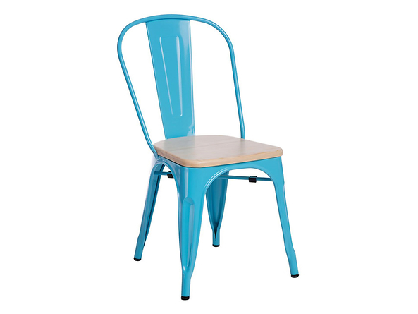 krzesło niebieski/sosna naturalna Paris Wood, 145471