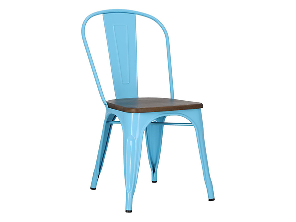 krzesło niebieski/sosna orzech Paris Wood, 146931