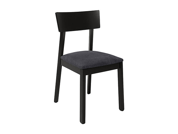 krzesło Nina 2, Tkanina Soro 97 Grey, Wybarwienie drewna czarny, 136518
