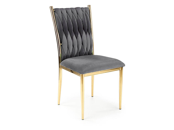 krzesło popielaty/złoty K436, 136250