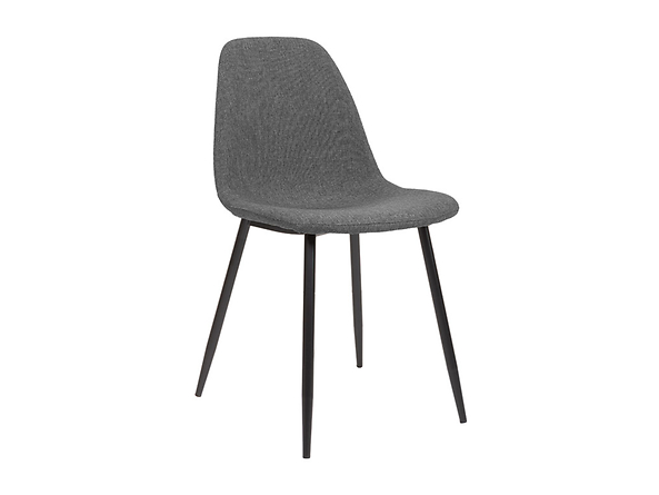 krzesło szary Murilo, Kolor wybarwienia szary/czarny, 137737
