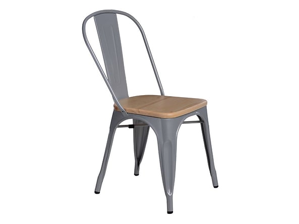 krzesło szary/sosna naturalna Paris Wood, 145480