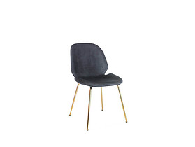 krzesło velvet czarny Adrien