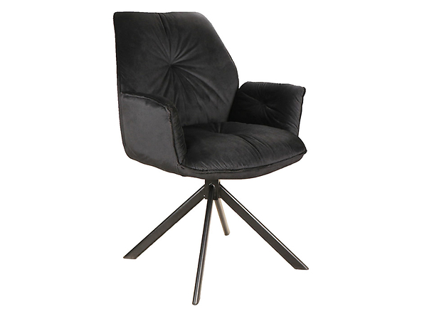 krzesło velvet czarny Boogie II, 154485