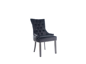 krzesło velvet czarny Edward
