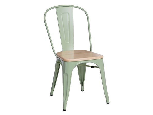 krzesło zielony/sosna naturalna Paris Wood, 145489