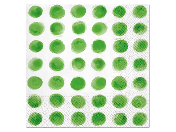 serwetki 20szt. Watercolor Dots Green, 95403
