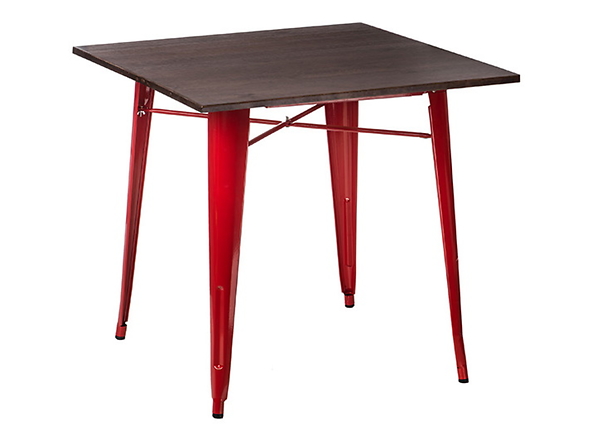 stół 76 czerwony/sosna orzech Paris Wood, 145780