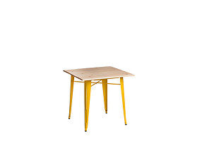 stół 76 żółty/sosna naturalna Paris Wood