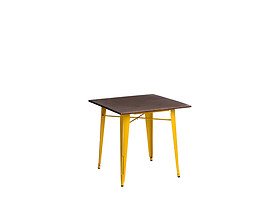 stół 76 żółty/sosna orzech Paris Wood