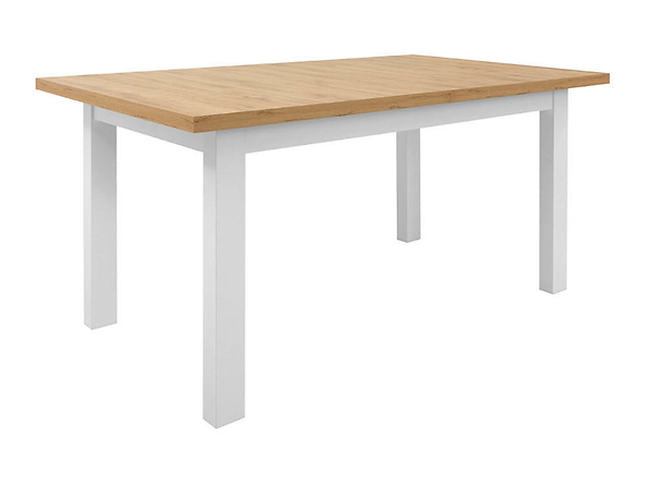 stół Erla, Kolor wybarwienia biały/dąb minerva, 142573