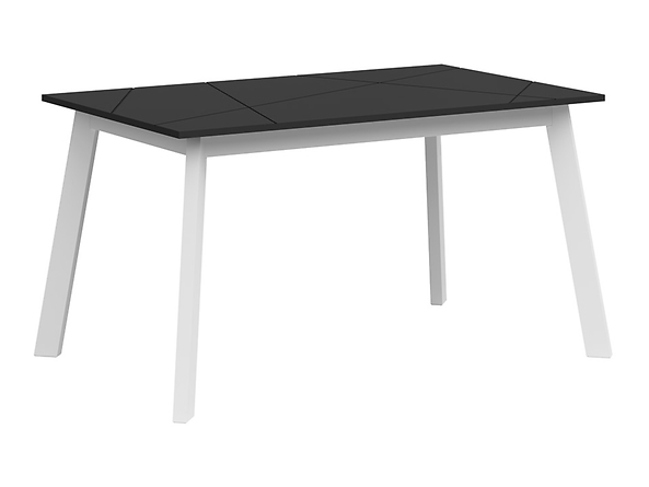 stół rozkładany Forn, Kolor wybarwienia biały/czarny mat, 164257