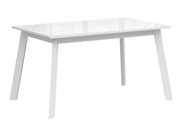 stół rozkładany Forn, Kolor wybarwienia biały/biały połysk, 164261